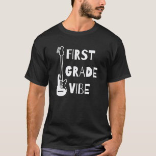 Camiseta 1º Vibe de Primeiro Ano de Guitarra Volta às Aulas