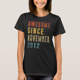Camiseta 10º Aniversário 10 Anos Espetacular Desde novembro