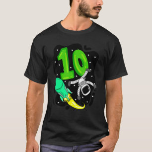 Camiseta 10º aniversário - Astronauta Astronauta Birthday B