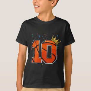 Camiseta 10º aniversário Bysketbyll Grande Número 10 anos