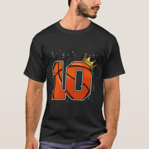 Camiseta 10º aniversário Bysketbyll Grande Número 10 anos