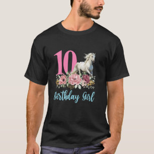 Camiseta 10º Aniversário Cavalo 10 Anos Dez Finalmente 10 A