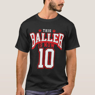 Camiseta 10º Aniversário De Basquete Com Mais De 10 Anos