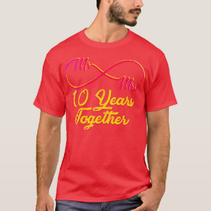 Camiseta 10º Aniversário De Casamento 10 Anos De Casamento