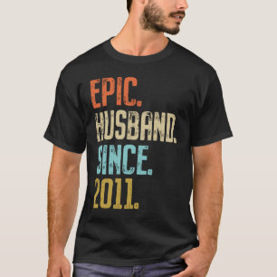 Camiseta 10º Aniversário De Casamento Para Ele, Epic Husban