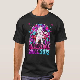 Camiseta 10º aniversário do Arco-Íris de 10 anos Unicórnio