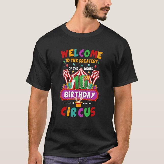 Camiseta 10º aniversário do Circo Maior Crianças de Anivers (Frente)