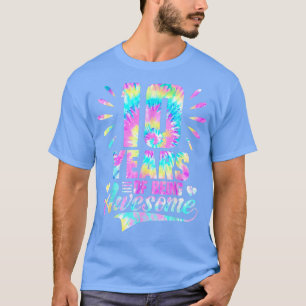 Camiseta 10º Aniversário Dotado Idea Tie-Dye 10 Anos De Ser