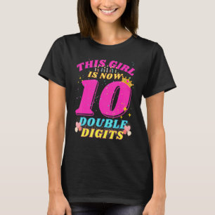 Camiseta 10º Aniversário Esta Rapariga Tem Agora 10 Casaco 