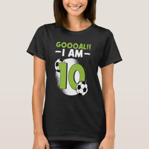 Camiseta 10º Aniversário Futebol Pensou em Festa de anivers