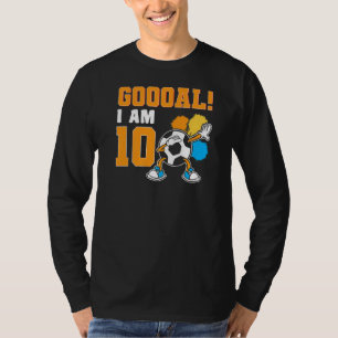 Camiseta 10º Aniversário Futebol Pensou em Festa de anivers