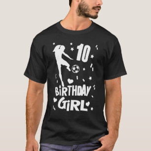 Camiseta 10º Aniversário Garotas de Futebol Virando 10 Fest