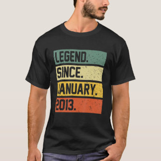 Camiseta 10º Aniversário Oferece Legenda De 10 Anos Desde J