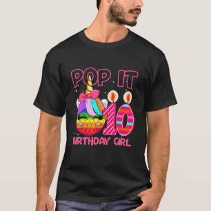 Camiseta 10º Aniversário, Pop De Ontem, Garota De Anivers