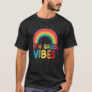 Camiseta 10º ano de idade vibra 1º dia de volta ao professo