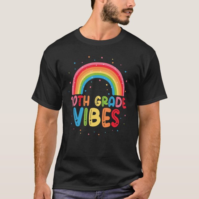 Camiseta 10º ano de idade vibra 1º dia de volta ao professo (Frente)