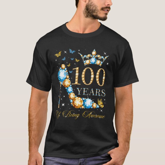 Camiseta 100º Aniversário 100 Anos De Espanto 100 Anos (Frente)