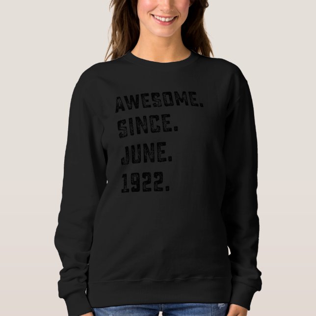 Camiseta 100º Aniversário Impressionante Desde junho de 192 (Frente)
