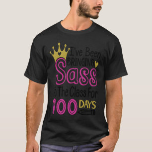 Camiseta 100º dia bonito trazendo Sass para a classe 100 di