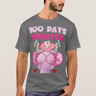 Camiseta 100º Dia da Escola 100 dias mais inteligente Axolo