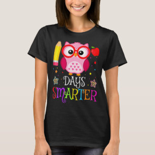 Camiseta 100º Dia Da Escola 100 Dias Mais Inteligente De Co