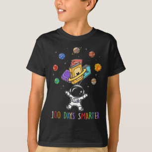 Camiseta 100º Dia Da Escola 100 Dias Mais Inteligentes Espa