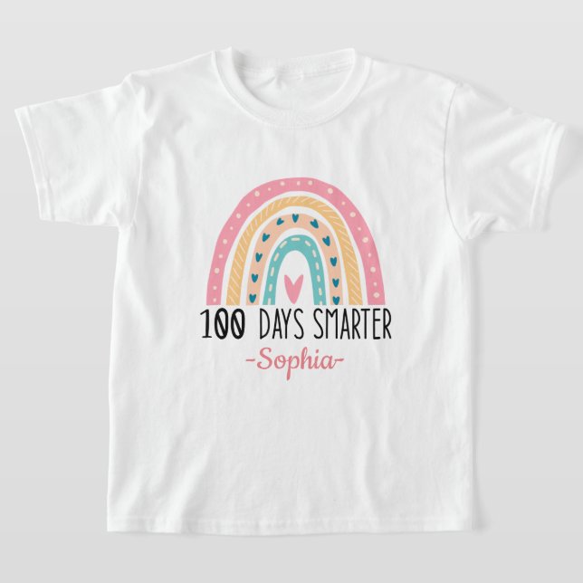 Camiseta 100º Dia Da Escola, Crianças Mais Inteligentes Do  (Postura )