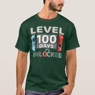 Camiseta 100º Dia Da Escola Para Crianças Videos games Garo
