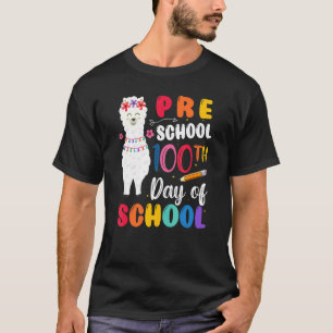 Camiseta 100º Dia da Escola Sem Prob Llama 100º Dia de Pres