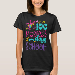 Camiseta 100º Dia da Escola Unicórnio 100 Dias Mágicos De E