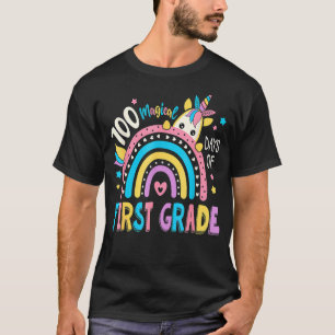 Camiseta 100º Dia da Escola Unicórnio 100 Dias Mágicos Prim