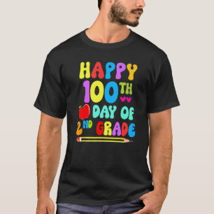 Camiseta 100º Dia De Aula Professor da 2ª série - 100 Dias