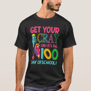 Camiseta 100º Dia De Aula Solte A Crayola Professor