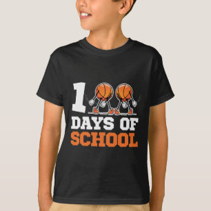 Camiseta 100º Dia De Crianças De Bysketbyll Na Escola 100 D