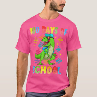Camiseta 100º Dia De Crianças Dino Felizes 100 Dias De Dino