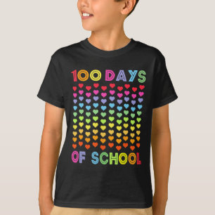 Camiseta 100º Dia De Escola E Ainda Amando 100 Arco-Íris