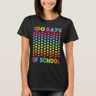 Camiseta 100º Dia De Escola E Ainda Amo 100 Arco-Íris