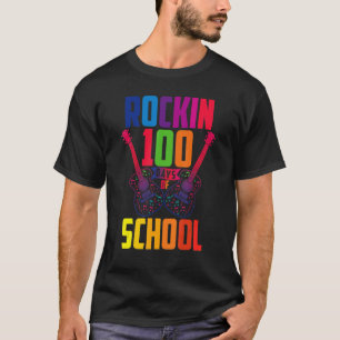 Camiseta 100º Dia De Escola Professor De Música 100 Dias Ma
