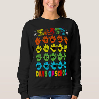 Camiseta 100º Dia De Figuras Escolares Para Crianças Menina