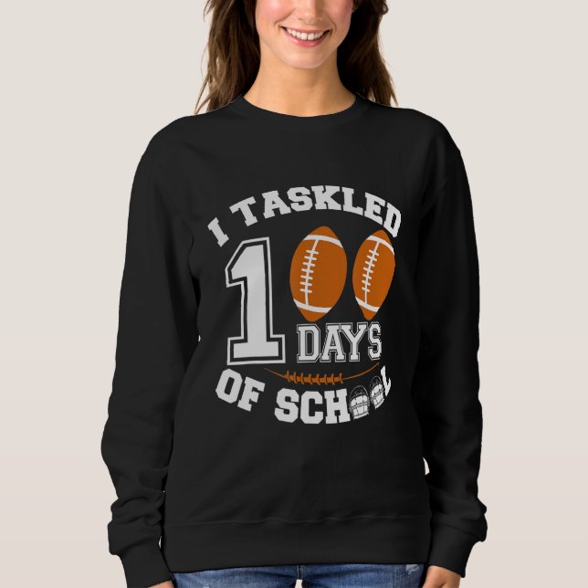 Camiseta 100º Dia De Futebol Escolar Eu Fiz 100 Dias De (Frente)