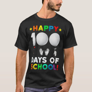 Camiseta 100º Dia De Golfe Escolar 100 Dias De Meninos Esco