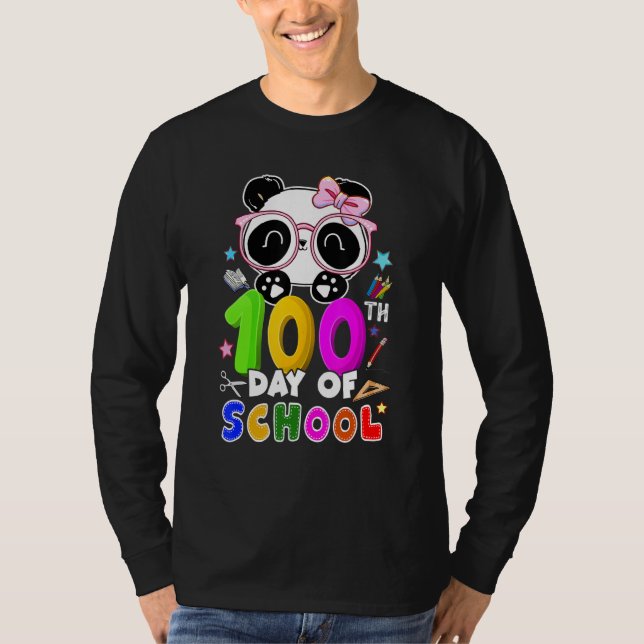 Camiseta 100º Dia De Professora De Aprendizagem Virtual Em  (Frente)