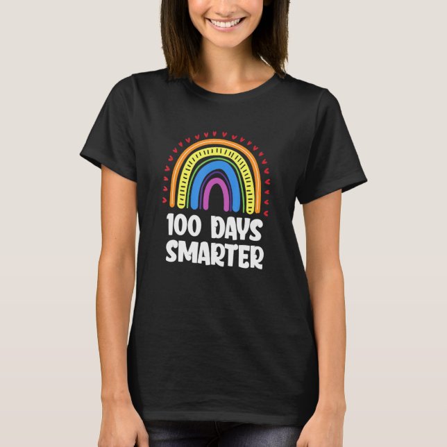 Camiseta 100º Dia De Professora Escolar 100 Dias Mais Intel (Frente)