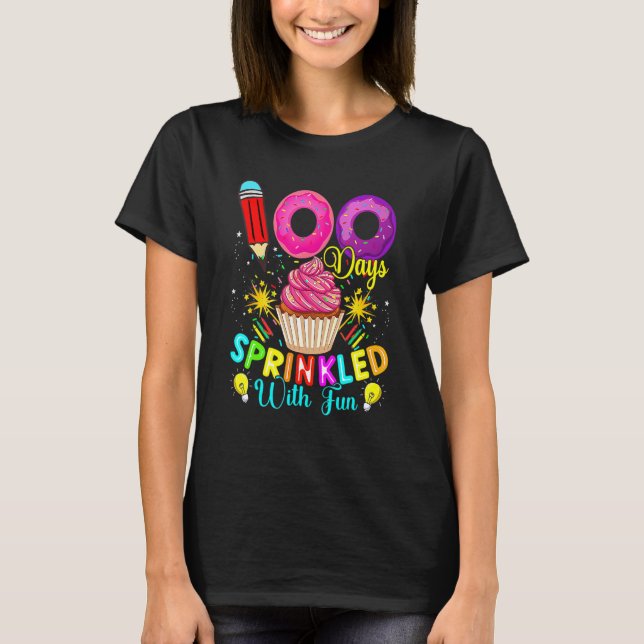 Camiseta 100º Dia De Professora Escolar 100 Dias Mais Intel (Frente)