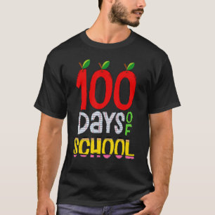 Camiseta 100º Dia De Professora Escolar 100 Dias Mais Intel