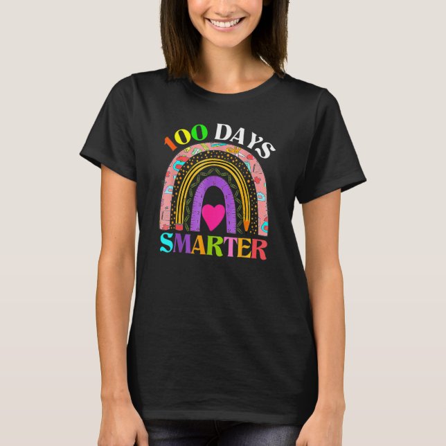 Camiseta 100º Dia De Professora Escolar 100 Dias Mais Intel (Frente)