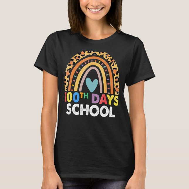 Camiseta 100º Dia De Professora Escolar 100 Dias Mais Intel (Frente)