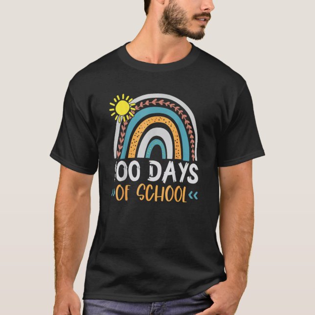 Camiseta 100º Dia De Professora Escolar 100 Dias Mais Intel (Frente)