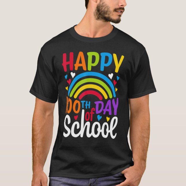 Camiseta 100º Dia De Professora Escolar 100 Dias Mais Intel (Frente)