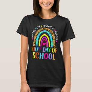 Camiseta 100º Dia De Professora Escolar 100 Dias Mais Intel